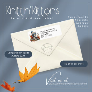Etiqueta de dirección de devolución de Knittin 'Ki