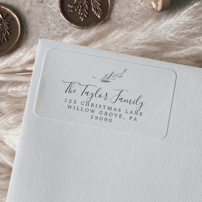 Etiqueta de dirección de devolución de la familia  (Subido por el creador)