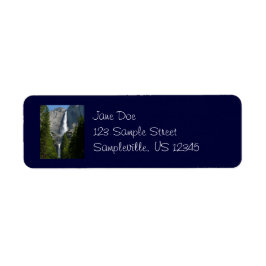 Etiqueta de dirección de devolución de las catarat