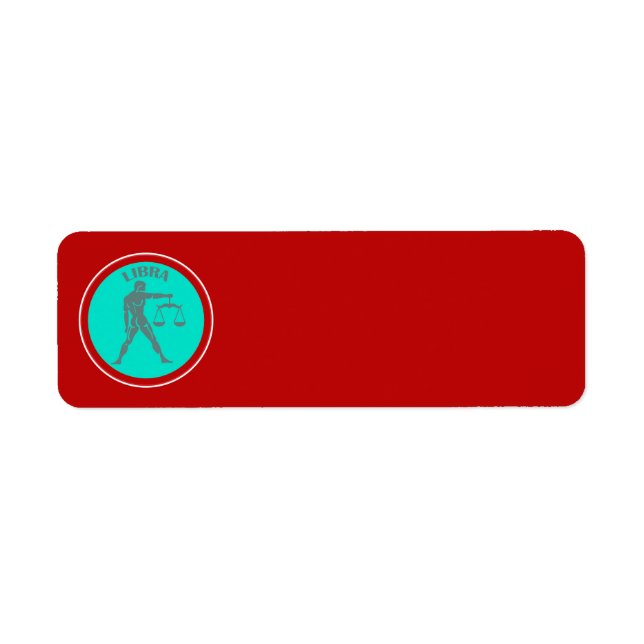 Etiqueta de dirección de devolución de Libra (Frente)