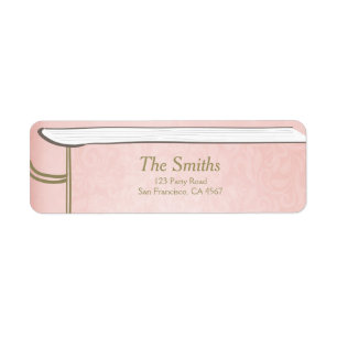 Etiqueta de dirección de devolución de libro de cu