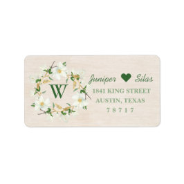 Etiqueta de dirección de devolución de línea de Ma