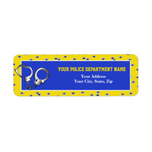 Etiqueta de dirección de devolución de los agujero