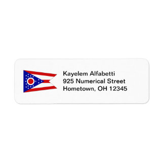 Etiqueta de dirección de devolución de marca Ohio