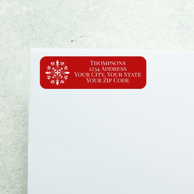 Etiqueta de dirección de devolución de Navidad Cop (Subido por el creador)