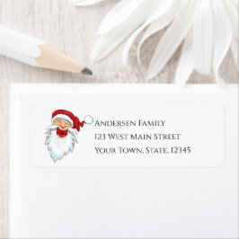 Etiqueta de dirección de devolución de navidades