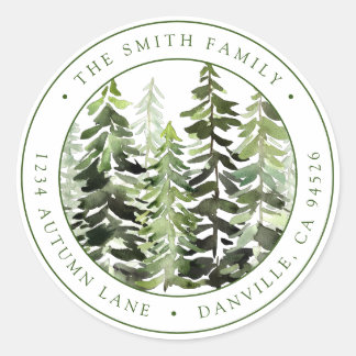 Etiqueta de dirección de devolución de Navidades r