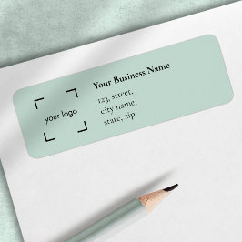 Etiqueta de dirección de devolución de negocios Ve