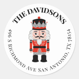 Etiqueta de dirección de devolución de nueces de v