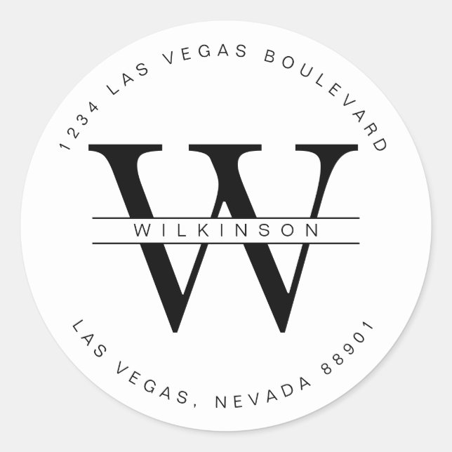 Etiqueta de dirección de devolución de personaliza (Anverso)