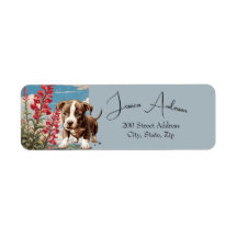 Etiqueta de dirección de devolución de Pitbull y F