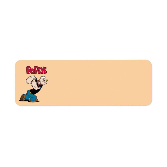 Etiqueta de dirección de devolución de Popeye (Frente)