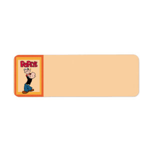 Etiqueta de dirección de devolución de Popeye