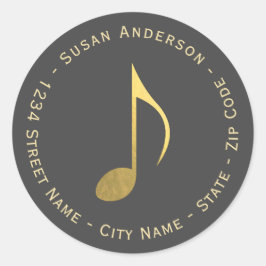 Etiqueta de dirección de devolución de Relieve met