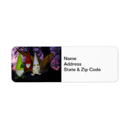 Etiqueta de dirección de devolución de Sunset Wood