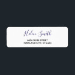 Etiqueta de dirección de devolución de tipografía<br><div class="desc">Etiqueta de dirección de devolución de tipografía de script elegante. Para una mayor personalización,  haga clic en el botón "Personalizar" y utilice nuestra herramienta de diseño para modificar esta plantilla.</div>