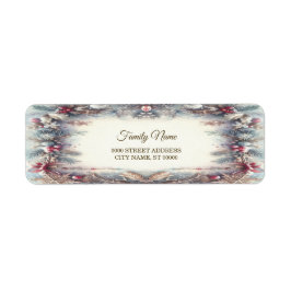 Etiqueta de dirección de devolución de vacaciones