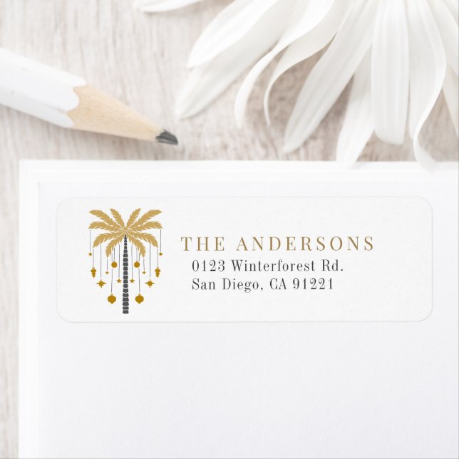 Etiqueta de dirección de devolución de vacaciones  (In situ)