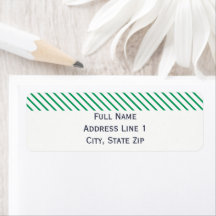 Etiqueta de dirección de devolución de vacaciones 