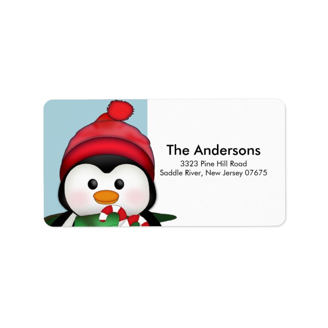 Etiqueta de dirección de devolución de vacaciones  (Frente)