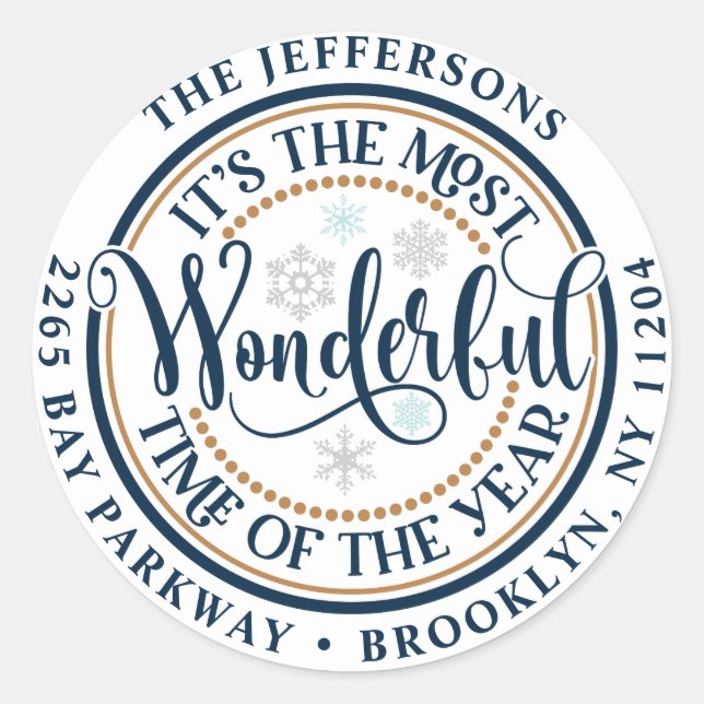 Etiqueta de dirección de devolución de vacaciones  (Anverso)