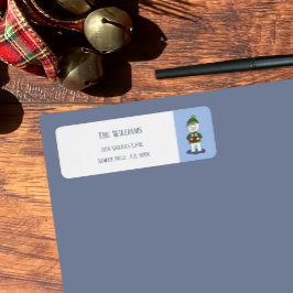 Etiqueta de dirección de devolución de vacaciones