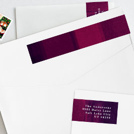 Etiqueta de dirección de devolución de vacaciones 