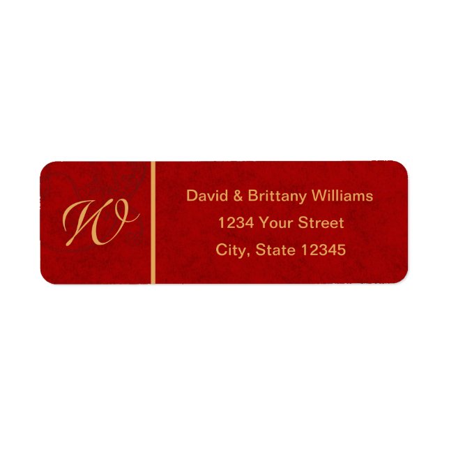 Etiqueta de dirección de devolución de vacaciones  (Frente)