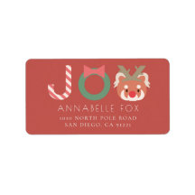 Etiqueta de dirección de devolución de vacaciones