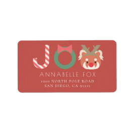 Etiqueta de dirección de devolución de vacaciones