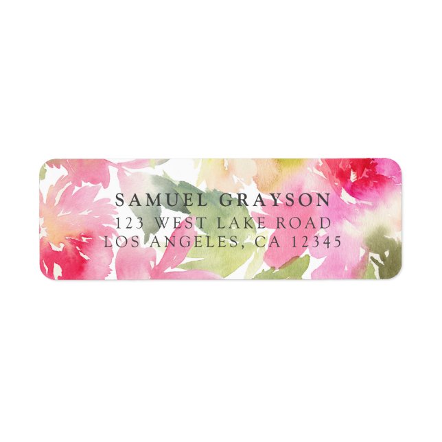 Etiqueta de dirección de devolución de vacaciones  (Frente)