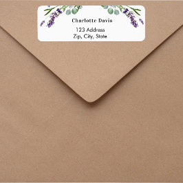 Etiqueta de dirección de devolución de vegetación 