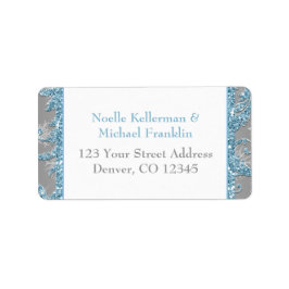 Etiqueta de dirección de devolución de Winter Wond