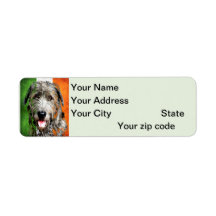 Etiqueta de dirección de devolución de Wolfhound i