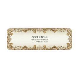 Etiqueta de dirección de devolución decorativa de 