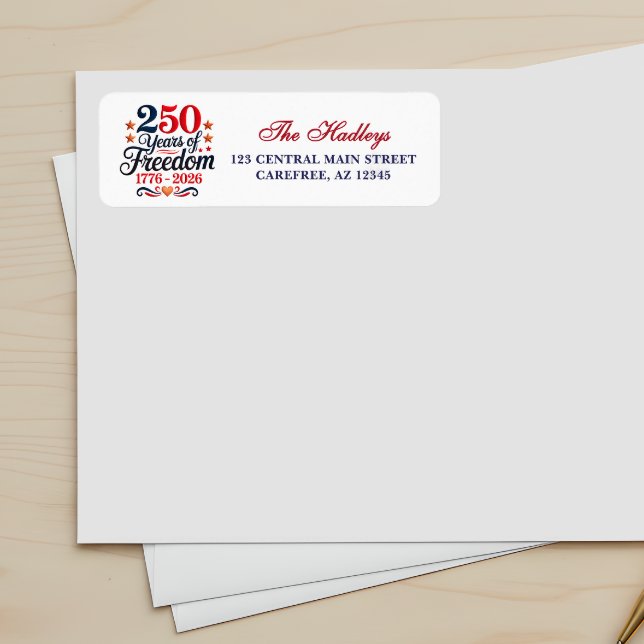 Etiqueta de dirección de devolución del 250 aniver (Subido por el creador)