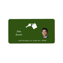 Etiqueta de dirección de devolución del agente inm