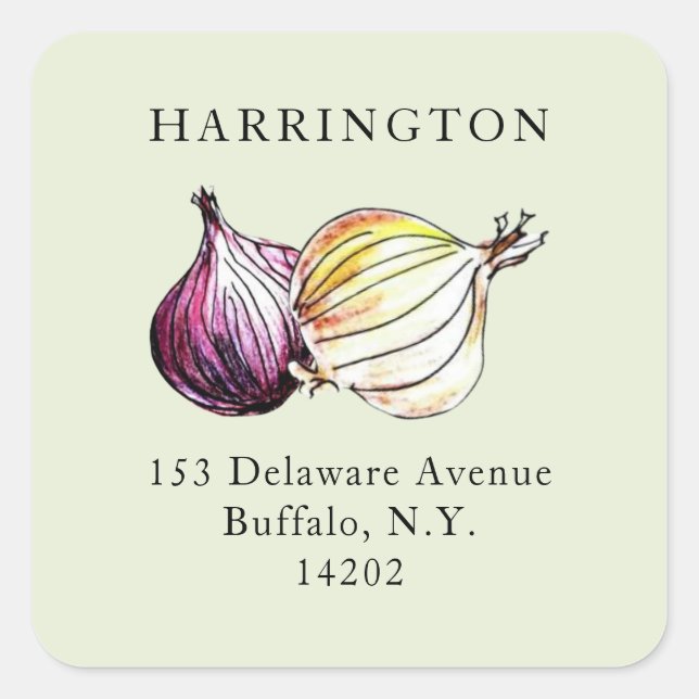 Etiqueta de dirección de devolución dibujada a man (Anverso)