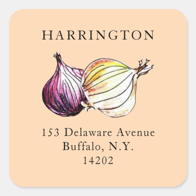 Etiqueta de dirección de devolución dibujada a man (Anverso)