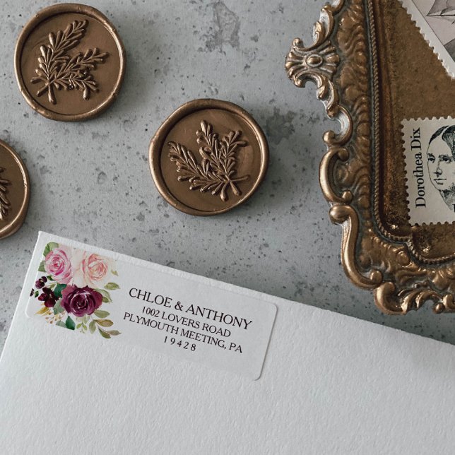 Etiqueta de dirección de devolución geométrica de  (Subido por el creador)