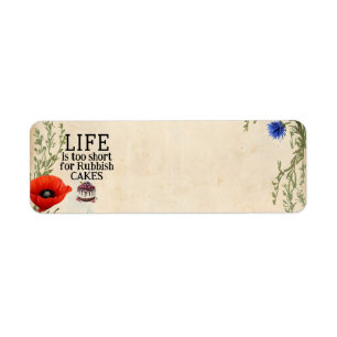 Etiqueta de dirección de devolución LIFE Is Too Sh