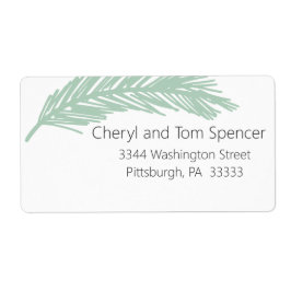 Etiqueta de dirección de devolución mínima de fáci