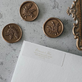 Etiqueta de dirección de devolución Minimalista de