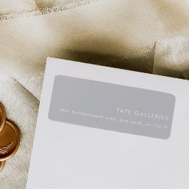 Etiqueta de dirección de devolución Minimalista mo