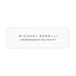 Etiqueta de dirección de devolución moderna y pers