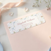 Etiqueta de dirección de devolución para baby show