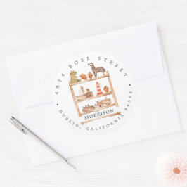 Etiqueta de dirección de devolución para Baby Show