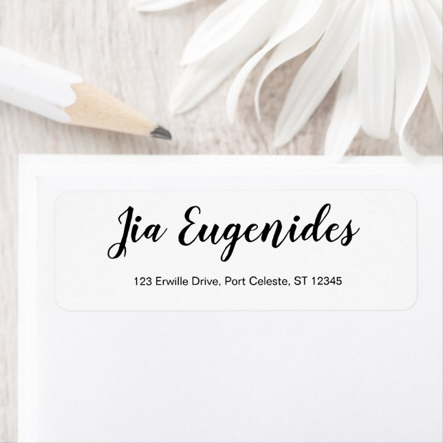 Etiqueta de dirección de devolución personal en es (In situ)