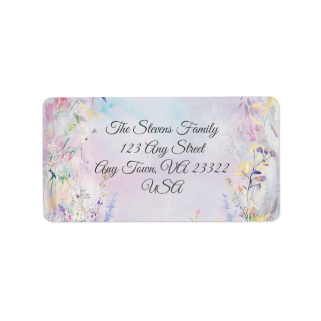 Etiqueta de dirección de devolución personalizable (Frente)