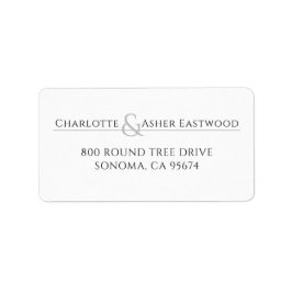 Etiqueta de dirección de devolución personalizada 